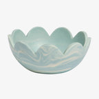 The Sage x Clare Petal Bowl in Cloud on a blank background