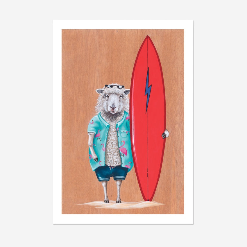 Ewe Surf | Unframed