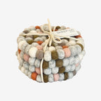 Felt Ball Coaster | Set of 4