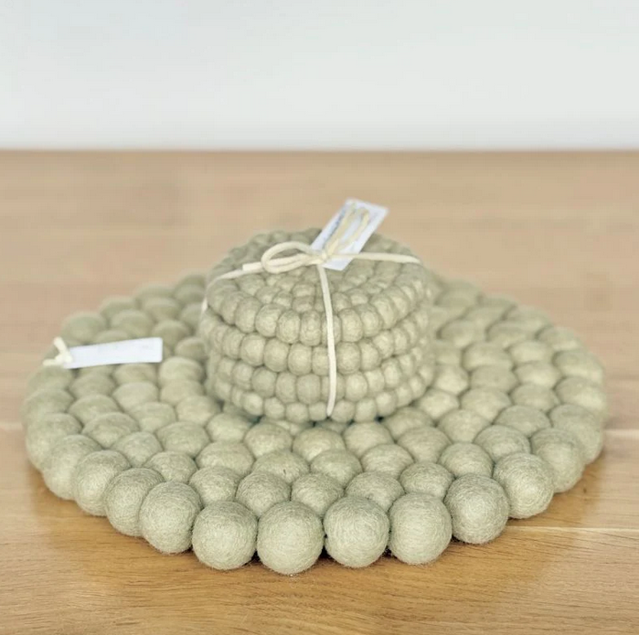 Felt Ball Pot Stand | 26cm