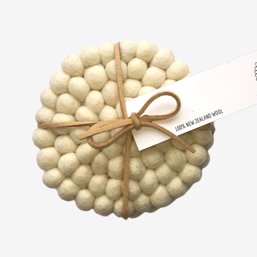 Felt Ball Coaster | Set of 4