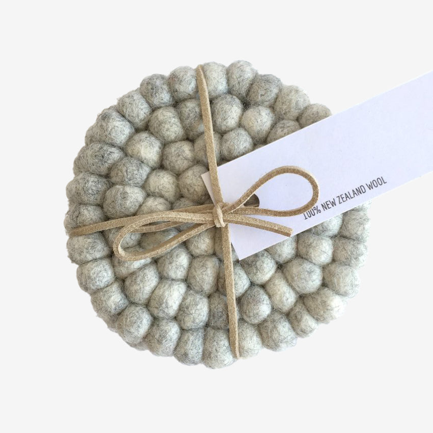 Felt Ball Coaster | Set of 4