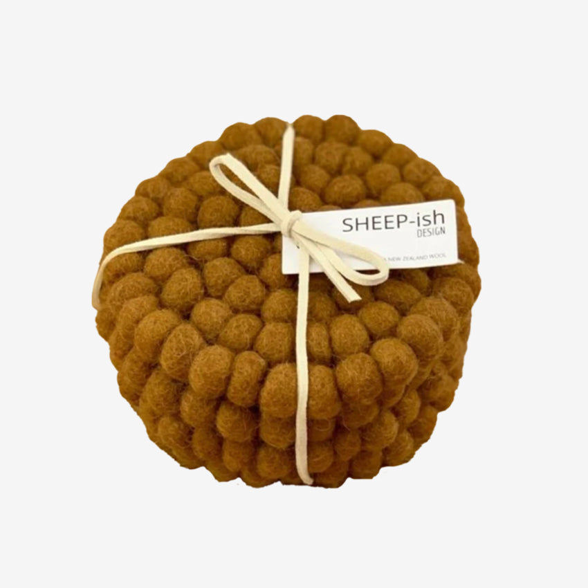 Felt Ball Coaster | Set of 4
