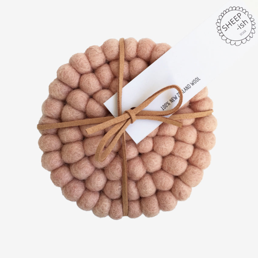 Felt Ball Coaster | Set of 4