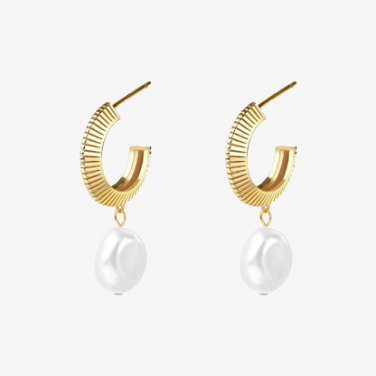 Aada Pearl Hoops