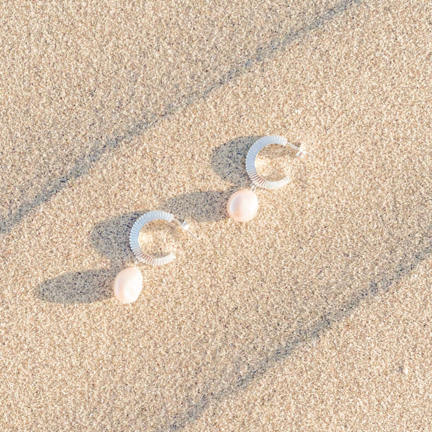 Aada Pearl Hoops