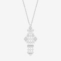 The Silver Linings Collective Florence Necklace in Silver on a blank background