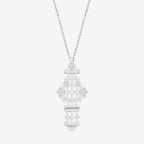 The Silver Linings Collective Florence Necklace in Silver on a blank background