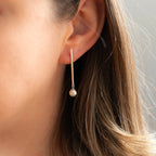 The Silver Linings Collective Jupiter Drops in Silver on a model