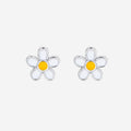 The Silver Linings Collective Daisy Kids Earrings on a blank background