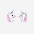 The Silver Linings Collective Unicorn Kids Earrings on a blank background