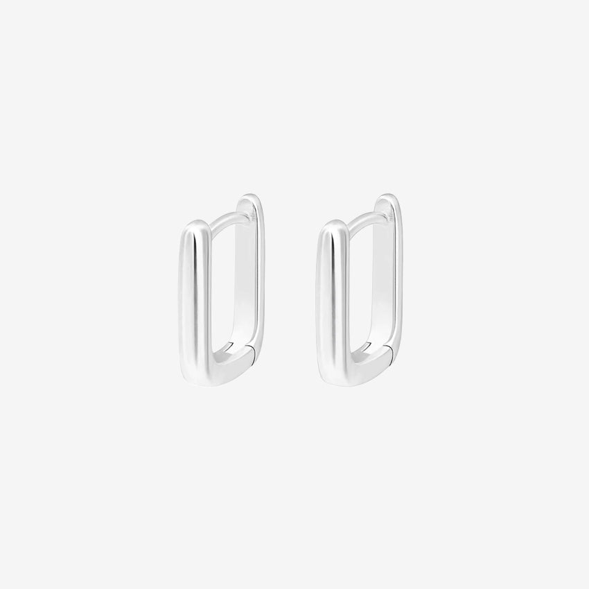 The Silver Linings Collective Marle Earrings in Silver on a blank background