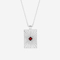 The Silver Linings Collective Verity Necklace in Silver on a blank background