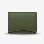 The Status Anxiety Lumen Wallet in Khaki on a blank background