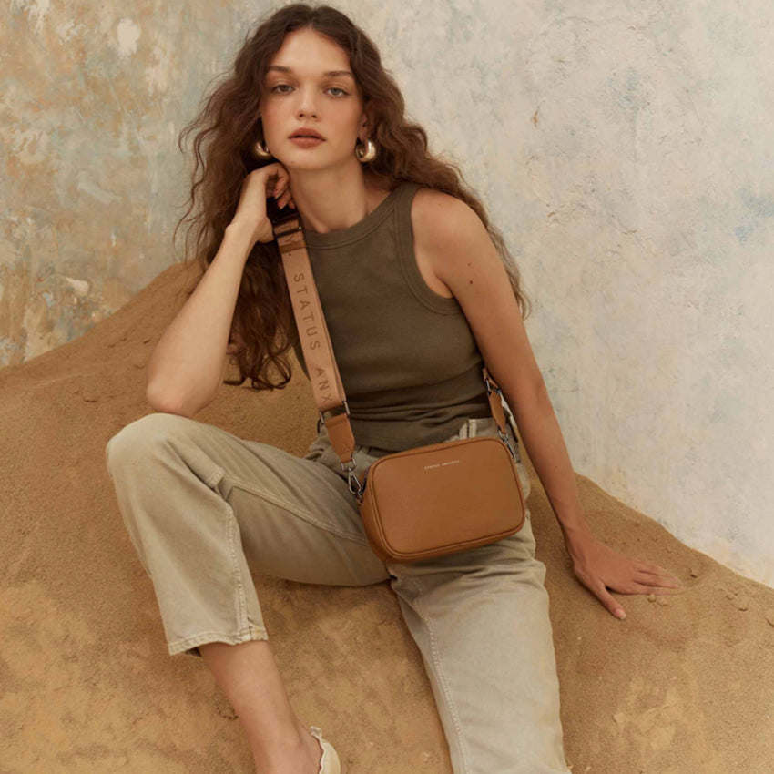 Plunder Bag w/ Dual Strap | Camel