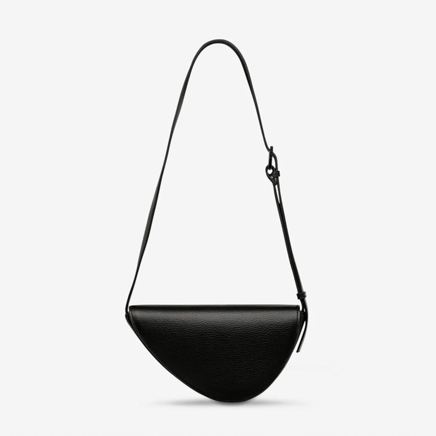 The Status Anxiety Ethereal Bag in Black on a blank background