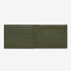 The Status Anxiety Noah Wallet in Khaki open on a blank background