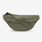 The Status Anxiety Piper Recycled Bag in Khaki on a blank background