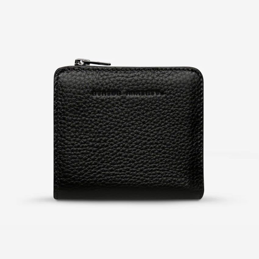 The Status Anxiety Sense Of Wonder Wallet in Black on a blank background