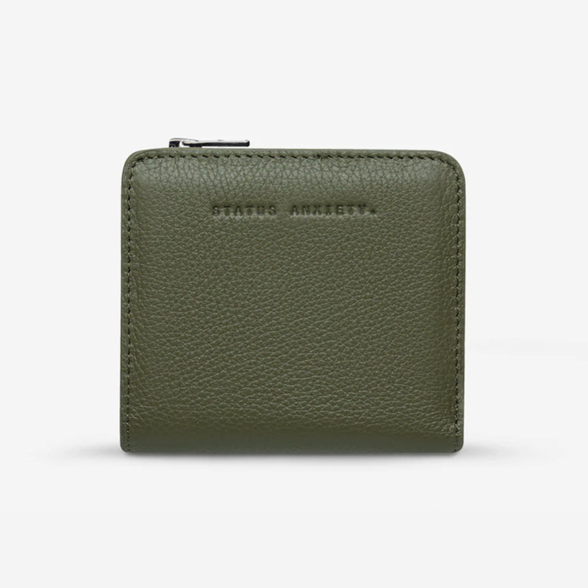 The Status Anxiety Sense Of Wonder Wallet in Khaki on a blank background