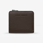The Status Anxiety Sense Of Wonder Wallet in Cocoa on a blank background