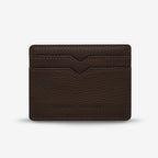 The Status Anxiety Together For Now Wallet in Cocoa on a blank background