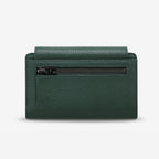 The back side of the Status Anxiety Visions Wallet in Tan on a blank background