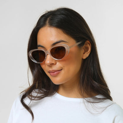 Sahara Sunglasses | Light Trans Cream