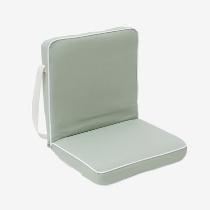 The Sunny Life Take Anywhere Folding Chair in Sea Sage on a grey background