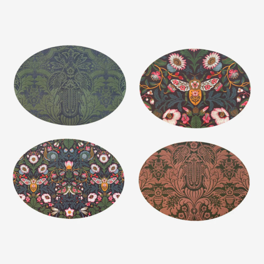 Oval Placemat | Set of 4 | Damask