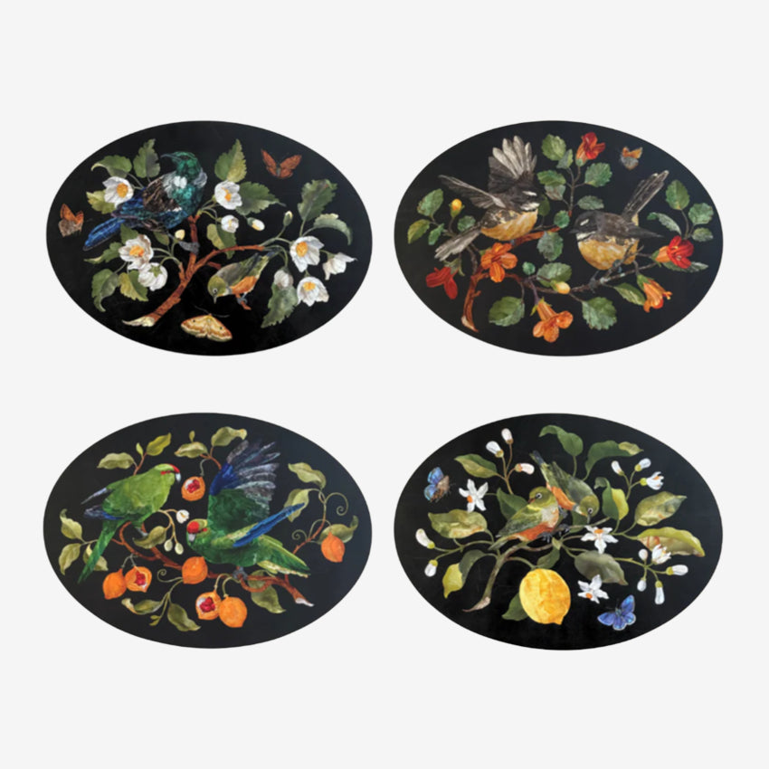 Oval Placemat | Set of 4 | NZ Birds