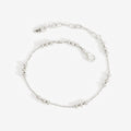 The Temple Of The Sun Alba Station Bracelet in Sterling Silver on a grey background
