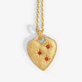 The Temple Of The Sun Etti Necklace in Gold Vermeil on a blank background