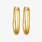 The Temple Of The Sun Kaolin Earrings in Gold Vermeil on a blank background