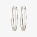 The Temple Of The Sun Sulis Studs in Sterling Silver on a blank background