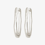 The Temple Of The Sun Sulis Studs in Sterling Silver on a blank background