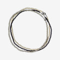 Stack of Three Bracelets | Black & Silver