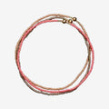 Stack of Three Bracelets | Watermelon & Gold