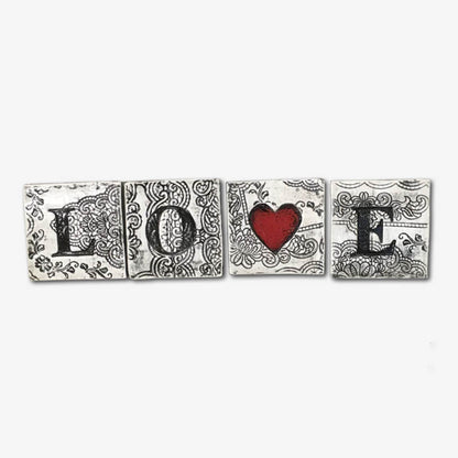 Block Word Tiles | LOVE