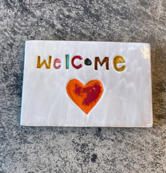 Large Wall Tile | Welcome
