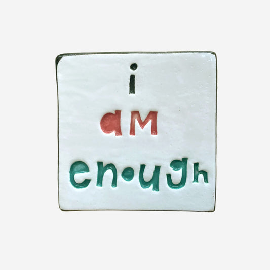 Square Word Tile | I Am Enough