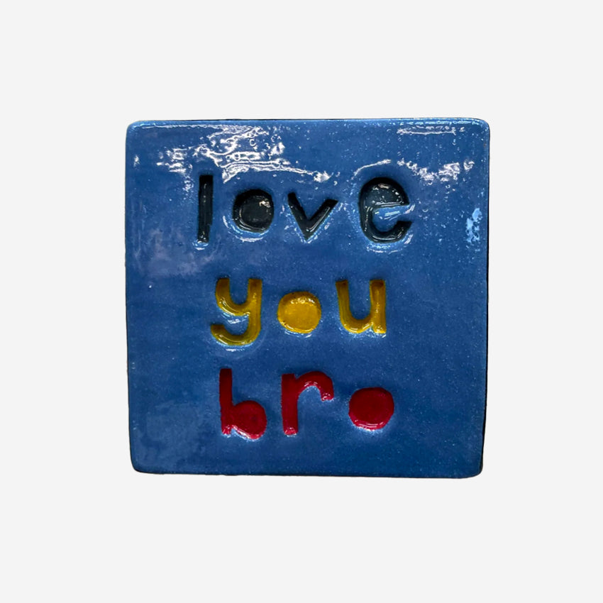 Square Word Tile | Love You Bro