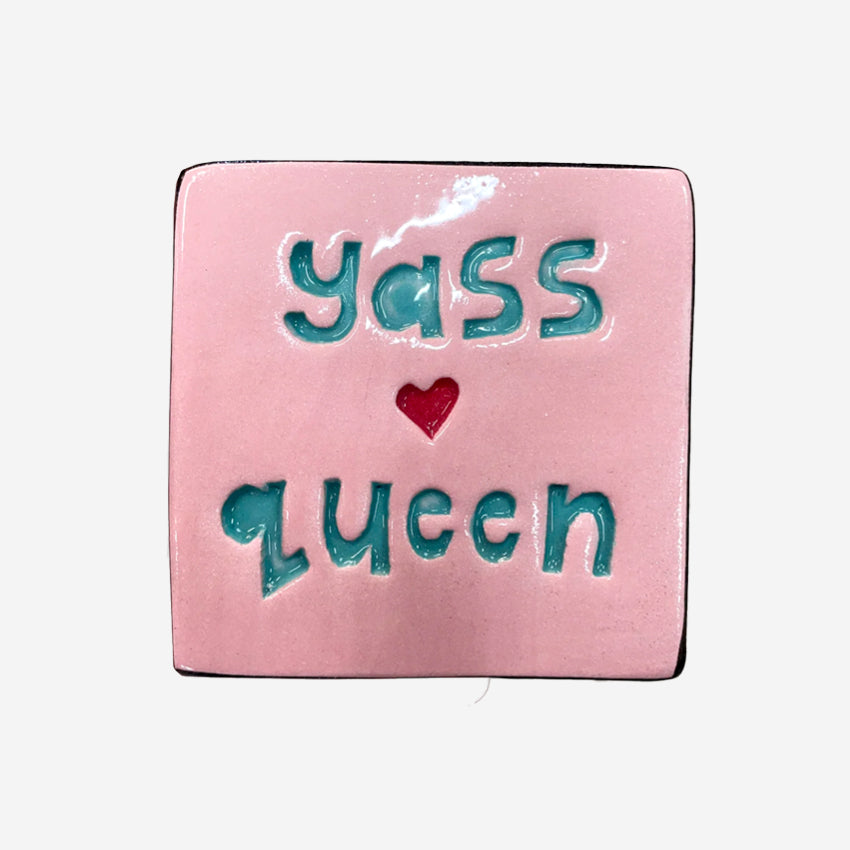 Square Word Tile | Yass Queen