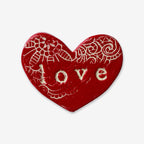 Flat Wall Heart | Love Red