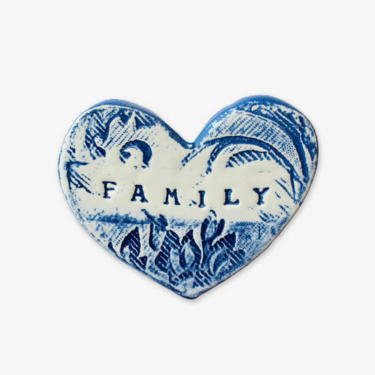 Flat Wall Heart | Family Blue