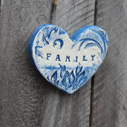 Flat Wall Heart | Family Blue