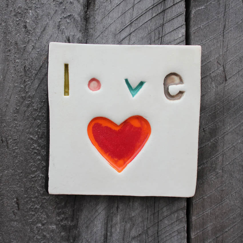 Square Word Tile | Love