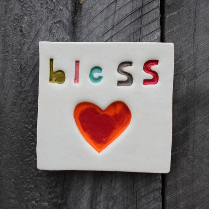 Square Word Tile | Bless