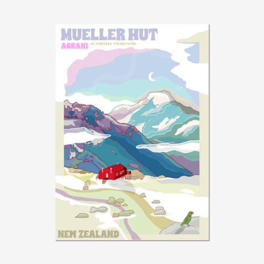 Mueller Hut Art Print