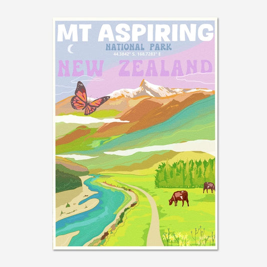 Mt Aspiring Art Print